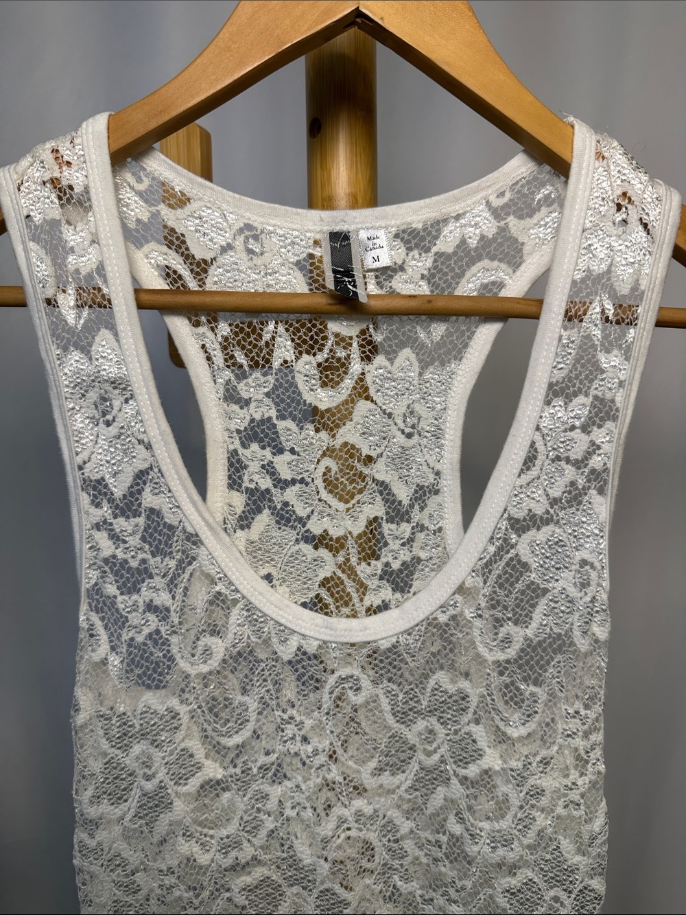 BKE Lace Racerback Tank Top - Picture 2 of 8